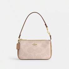 Mother's Day Shoulder Bags Nolita 19 Shoulder Bag Women Underarm Bag Ladies Cute Purses And Bags Women Coach Bags Shoulder Bag In Blocked Signature Canvas,2026 Mother's Day Gifts,Gift For Her,CW426 - Sand/Tan - 查看 3