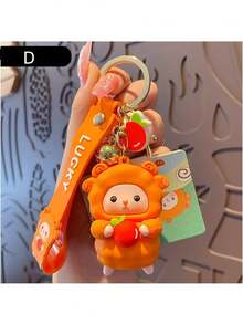 1pc Cute Sheep Keychain, Fashionable Delicate Car Key Chain, Bag Hanging Ornament - Multicolor - View 6