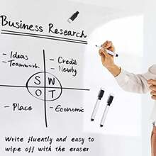 Magnetyczne markery suchościeralne 10/20/40/50/100 szt. – pisaki do tablic suchościeralnych z cienką końcówką i gumkami, czarne markery o niskim zapachu do klasy/biura/domu, magnetyczne markery do tablic szklanych i metalowych, artykuły piśmiennicze