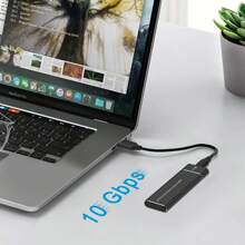 Boîtier SAMGET M.2 NVMe SSD USB3.1 PCIe SSD 10Gbit/s. Boîtier mobile prenant en charge le protocole NVME vers Type-C. Boîtier pour disque dur externe en métal massif pour ordinateur portable et téléphone (disque dur non inclus). Seul le protocole NVME est pris en charge, le protocole SATA n'est pas pris en charge.