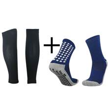 2pcs/Set Knee-High Professional Soccer Socks, Lightweight Breathable Terry Lining & Non-Slip Grip - Multicolor - View 10