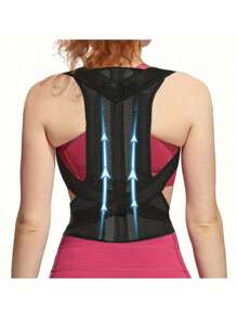 1pc Spring And Summer Posture Corrector For Men & Women - Adjustable, Breathable Orthopedic Brace - Seamless Upper Back, Spine, Neck & Shoulder Support - Ideal For Daily Wear, Clavicle Stabilization - Promotes Healthy Posture, Prevents Slouching Exercise Waist Belt Suitable For Workout Home Sports And Walk