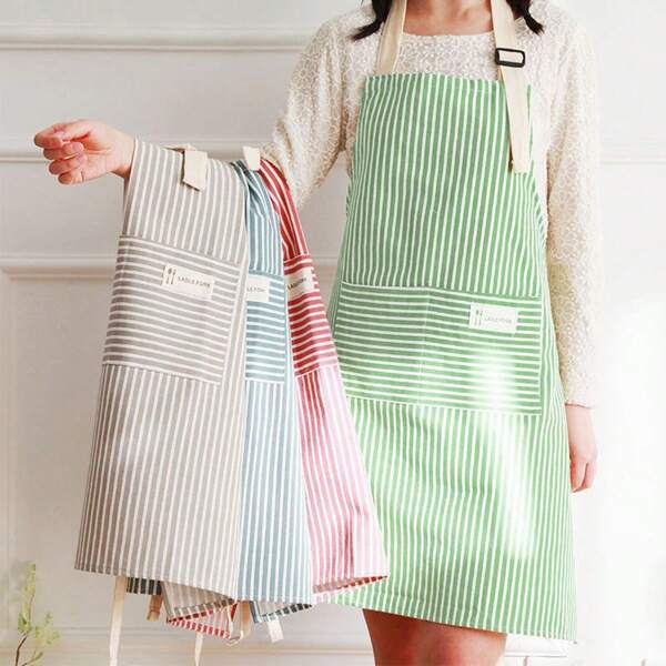 1pc Apron Apron Home Kitchen Cooking Cleaning Dedicated Waist Dining Workwear Kitchen Home And Home Cooking Stain Proof Apron