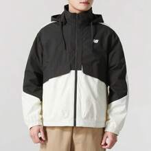 New Balance NB Unisex Jacket 2025 Spring New Color Contrast Sports Casual Hooded Jacket Windbreaker AMJ51323CIO