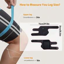 Heated Knee Massager With Heating Pad For Knee Pain Relief,Gifts For Men Women Dad Mom,Knee Warmers Wrap, Eligible, Heated Knee Pad For Men Women Seniors - Black - View 3