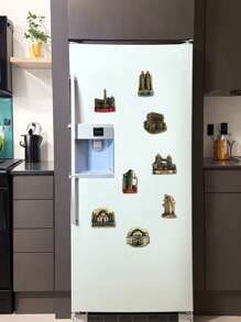 1pc 3D Architectural Landmark Fridge Magnet, Scenic Spots Travel Souvenir Decorative Magnets From Different Countries And Regions, Interesting Craft Decoration Gifts Birthday Graduation
