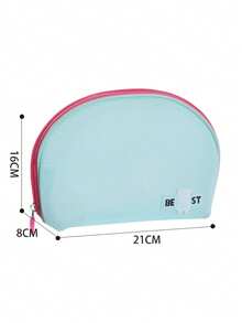 1 حقيبة مستحضرات تجميل نصف دائرية يدوية، حقيبة خفيفة ذات شبكة لتخزين وترتيب المستلزمات السفر، حقيبة سريعة التجفيف للشاطئ. حقيبة مستحضرات تجميل نصف دائرية يدوية، حقيبة مستحضرات تجميل شكل كعكة، حقيبة ذات شبكة لتخزين وترتيب المستلزمات السفر للشاطئ سريعة التجفيف. حقيبة غسيل يدوي جديدة ذات شبكة، حقيبة متوسطة محمولة لتخزين المستلزمات في السفر، حقيبة مستحضرات تجميل للشاطئ - متعدد الألوان - مشاهدة 9