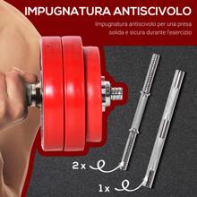 HOMCOM Dischi per bilanciere - Rosso - Visualizzare 7