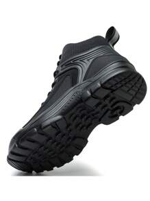 UMBURLLY 男士钢头安全鞋，防砸防刺穿，轻便高帮，户外/车间男士安全靴