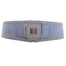 1pc Rivet Cinch Women's Wide Elastic Waist Belts Fashion Stretchy Thick Belts Waistband For Women Dresses Lady Retro Belts Girdle Underbust Corset Western Accessories Rodeo Belts For Women Cowgirls Vintage Belts Autumn Winter Christmas Gifts Belt For Women's Dresses