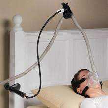 CPAP Hose Holder, Flexible Adjustable Hose Lifter, Non-Slip Bedside Bracket, For Preventing CPAP Tubing Leakage And Tangle - Black - View 6