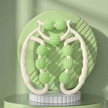 EVA Foam Roller And Handheld Massage Ball - Muscle Relaxation Yoga Set, Hollow Design, Fitness Roller Kit, Foam Yoga Roller, Fitness Roller, Yoga Roller, Massage Equipment, Fitness Massage Roller, Hollow EVA Spiky Massage Ball, Foam Roller For Fitness, Yoga & Fascia Massage Tools, Weight Loss Equipment