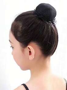 1/3/10pcs Children Hair Net For Bun, Dance Ballet Gumball Hairnet For Girls, Hair Accessories For Stage Performance