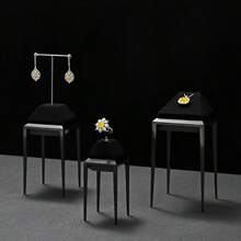 Oirlv Fashion Metal Jewelry Display Set High-End Shop Cabinet Display Prop For Necklace Display Bust Watch Ring Earrings Bangle Decoration Rack Props - Jewelry Display Set - View 2