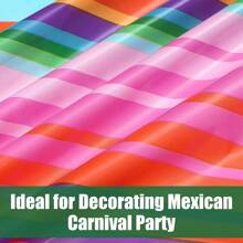 Is A Single-Pack Mexican-Themed Party Tablecloth, Suitable For Carnivals, Taco Nights, Birthday Parties, And Other Mexican-Themed Party Supplies. It Measures 51.2 X 86.6 Inches And Is A Disposable Tablecloth. - Multicolor - View 7