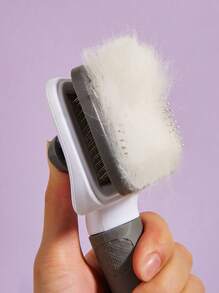 宠物美容护理套装：指甲钳、锉刀、刷子、宠物牙刷、多功能狗猫美容清洁工具包 - 灰色 - 查看 2