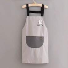 Delantal impermeable y a prueba de aceite, de moda para quehaceres domésticos, cocina, limpieza de manos, unisex para el hogar y el trabajo