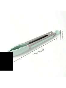 1 件 9 英寸硅胶厨房钳，不锈钢带尼龙头，适用于烹饪、烧烤、厨房用具、户外露营野餐、炊具烧烤工具配件，颜色随机