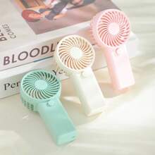 New No. 7 Handheld Small Fan Mini Portable Super Powerful Wind Silent Portable Small Fan Outdoor Cooling Artifact For Students - Multicolor - View 1