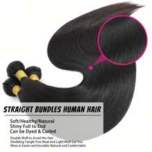 Brazilian Straight Hair Bundles 1/3/4 Pcs 100% Unprocessed Human Hair Straight Bundles Human Hair Extensions