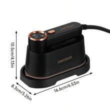 PANCERKA 1st 1050W handhållet plaggångstrykjärn - 2-i-1 strykning och ångning, stor sula, rynkborttagare för tyg, LED-skärm, 3 ångnivåer, resevänlig design (EU-kontakt) - EU E typkontakt (220-240V) - Visa 9