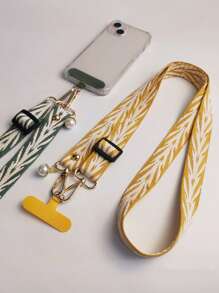 1pc Long Woven Rope Crossbody Strap With Pearl Pendant, Women Fashion Braided Phone Lanyard, Necklace Strap For Outdoor Travel Phone Protection Gifts For Mother, Family, Friends, Birthday, Holiday Phone Charm, Phone Chain - Multicolor - View 9