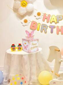 1Set Pink Butterfly Birthday Money Box For Cash Gift Pull, Surprise Money Gift Boxes With Pull Out Happy Birthday Day Card And 30Pcs Transparent Bags, Fun Way To Give Money Gift For Your Loved Ones, Birthday Party Decoration Gift, Surprise Box