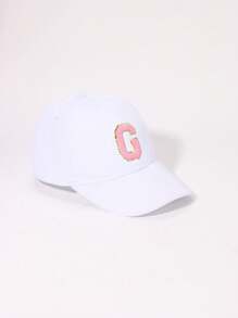 1 件装幼儿/小男孩棒球帽防晒，春夏户外运动帽，可调节抽绳，便携，白色婴儿用品 - 1PC - 查看 32