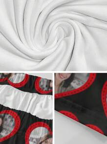 Custom Photo Printed Men's Pajama Pants, Funny & Comfortable Personalized Sleepwear, Unique Cozy Custom Pants For Men, Perfect Gift For Boyfriend, Husband, Friends, Ideal For Birthdays, Holidays, Anniversaries, And Special Occasions, Fall & Winter - Black - View 9