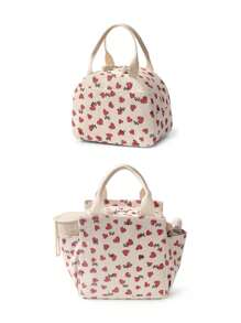 1pc Corduroy Insulated Lunch Bag For Women Men, Waterproof Lunch Cooler Bag, Reusable High Capacity Lunch Tote Bags, For Work Picnic Or Travel Back To School Lunch Kit Classroom Bento Kitchen Insulated Lunch Bag Woman Lunch Box Bag Ladies School Supplies Stuff Accessories, Gifts For Mothers & Friends Bag For School School Accessories School Stuff