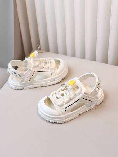 1 双婴儿露趾凉鞋，夏季简约百搭婴儿鞋