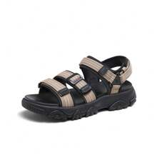 CAMEL CROWN Men's Sandals, New Summer Sports Sandals, Breathable And Non-Slip Beach Sandals With Thick Soles - Black Rice - View 1