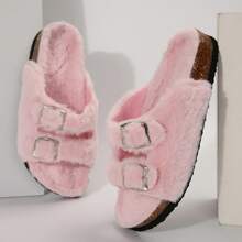 Lightweight Women's Sandals With Adjustable Buckle & Breathable Cork Footbed - 粉色 - 查看 4