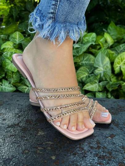 Rasteirinha Feminina Rasteira Tamanco Confort com Espuma na Plamilha Macia para Caminhar