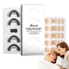 1Set Magnetic Anti Snore Nose Clip Rightly Breathe Nasal Pastes With Nose Clip For Nasal Congestion Relief