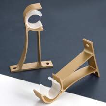 1 Paar Gardinenstangen-Seitenhalterung, schweres Aluminiumlegierung Zubehör, erfordert Montage mit Bohren