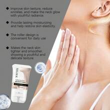 120g Neck Firming Roller Cream, Moisturizing And Lifting, Improving Neck Fine Lines, Massage Care