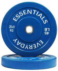 BalanceFrom  Bumper Plate Weight Plate, 45 Lbs Pair Color