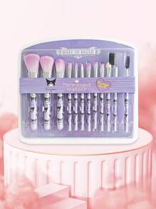 Sanrio Set di 7 pennelli trucco Hello Kitty di Sanrio, pennelli morbidi e portatili per il trucco