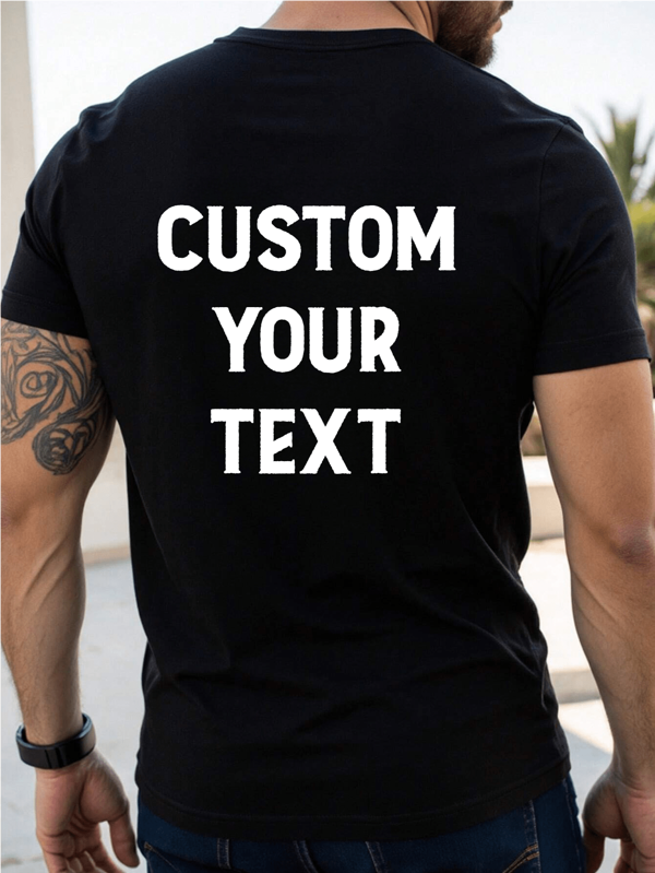 Große Größen T-Shirt für Herren mit individualisiertem Text, Vintage-Stil für die Straße, motivierende Zitate: Individuelle Textilien für große Kerle, die die Straßen beherrschen - Ihre Nachricht (bis zu 6XL), vielseitig einsetzbar für Gym/Nachtclub/Hip-Hop usw.