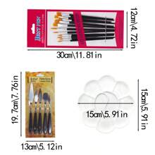 2/12/15/18 Pcs Painting Kit, Acrylic Paints For Number Painting, Art Supplies, Paint Brushes, Palette Knife, Color Palette - Suitable For Oil Painting, Canvas, Watercolor, Includes Detail Paint Brushes For Fine Detailed Painting
