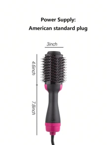 吹风机刷吹风机刷合一 - 升级版 Plus 2.0 一步式热风刷 - 四合一吹风机造型器和丰盈器，用于吹干拉直卷发丰盈头发 - 圣诞节礼物 - 黑紅 - 查看 5