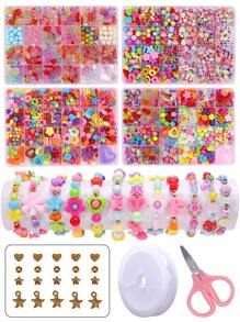 Children's DIY Beading Craft Kits Jewelry Making Supplies Bracelet Set For Girls