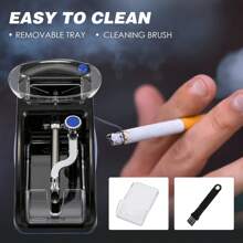 1pc Electric Cigarette Rolling Machine Portable Mini Automatic Roller Maker Plug In Cigarette Injector Roller Fits Rolling Tube Of Diameter 0.31"/8mm And Most Rolling Paper ﻿