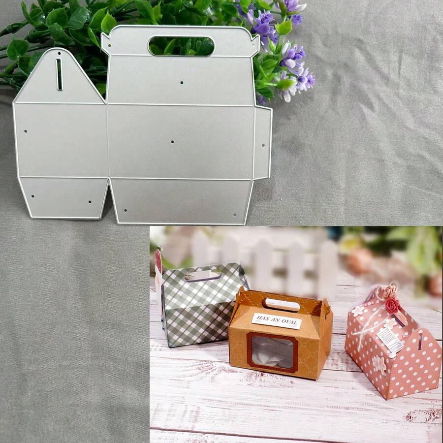 创意盒式金属切割模具、DIY 剪贴簿相册和压花模板、贺卡制作工具、卡片纸切割工艺品、礼品卡制作模板模切