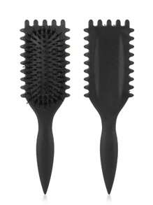 1 pieza Peine, hecho de tallos de nailon y trigo sarraceno, es un regalo perfecto para el Día de San Valentín. Presenta una función de masaje y se puede usar tanto en cabello seco como húmedo para desenredar y alisar el cabello sin nudos. Compacto y conveniente, fácil de transportar