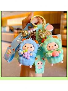 1pc Cute Sheep Keychain, Fashionable Delicate Car Key Chain, Bag Hanging Ornament - Multicolor - View 7