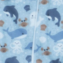 02 Pieces Baby Girl's And Boy's Cold Weather Jumpsuit In Soft Warm Sublimated Printed Jumpsuit With Zipper Easy To Wear Winter Clothes Pajamas - 藍色 - 查看 7