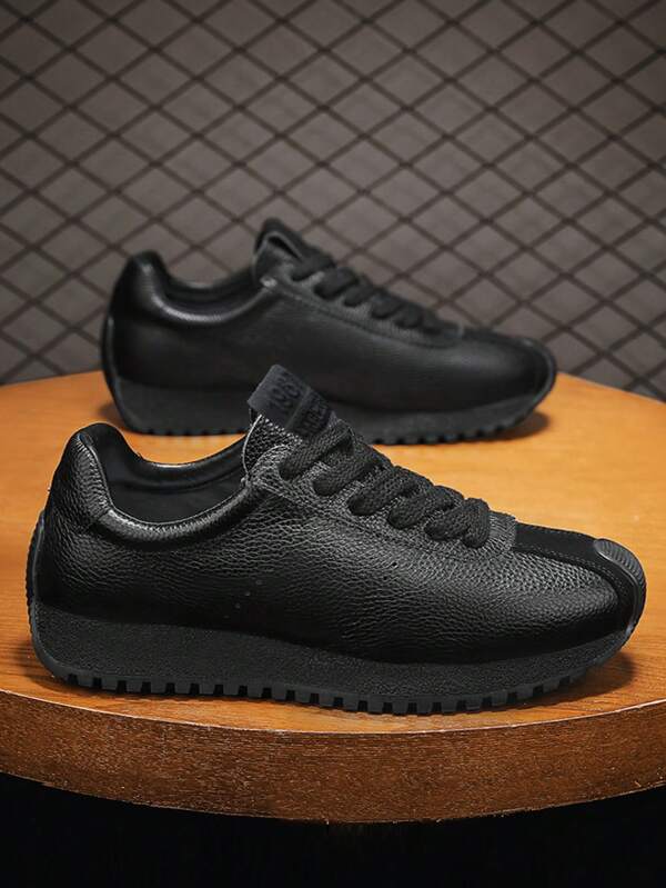 4cm Thick Sole Fashionable All-Match Increase Height Casual Sneakers For Men