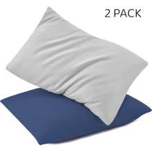 Toddler Pillowcase 2 Packs With Envelope Closure,13" X 18" Silky Soft Microfiber Travel Pillow Case Kids Pillowcases For Boys And Girls,Gray - Solid Color Children's Pillowcase - View 18